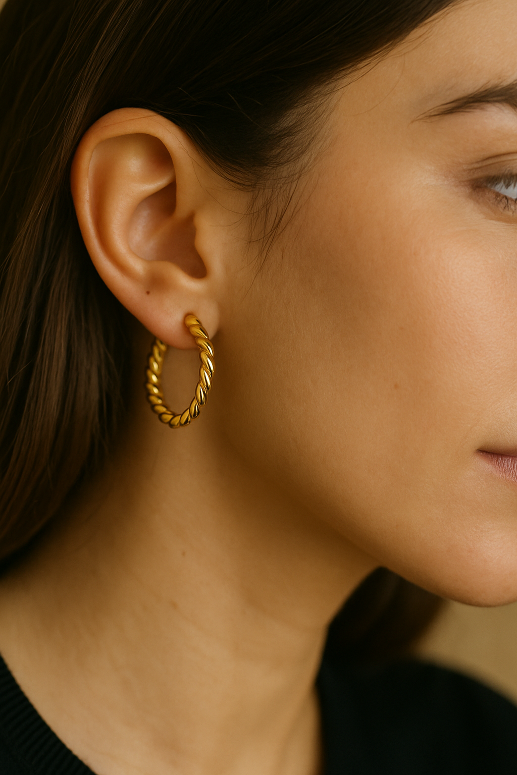 Aretes Grecia - Acero Inoxidable bañado en oro de 18K