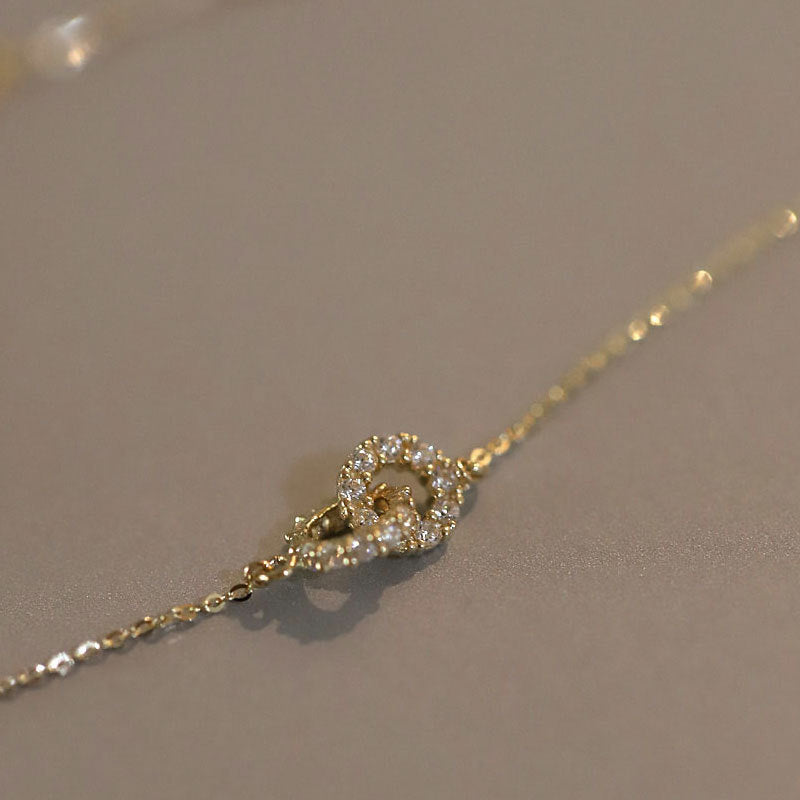 Collar Aros de Oro - Plata 925 bañado en Oro de 18K
