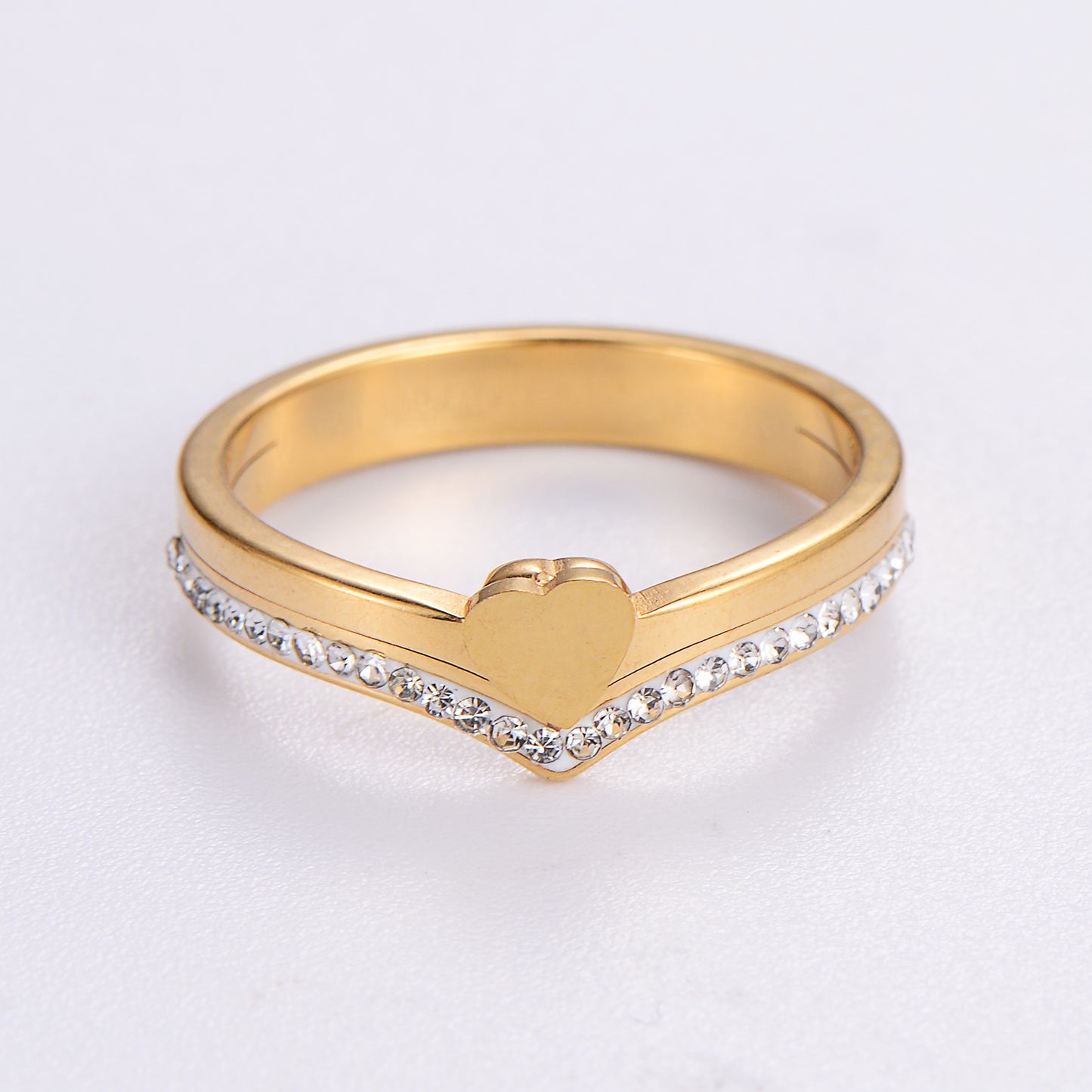 Anillo Divina - Acero Inoxidable bañado en Oro de 18k