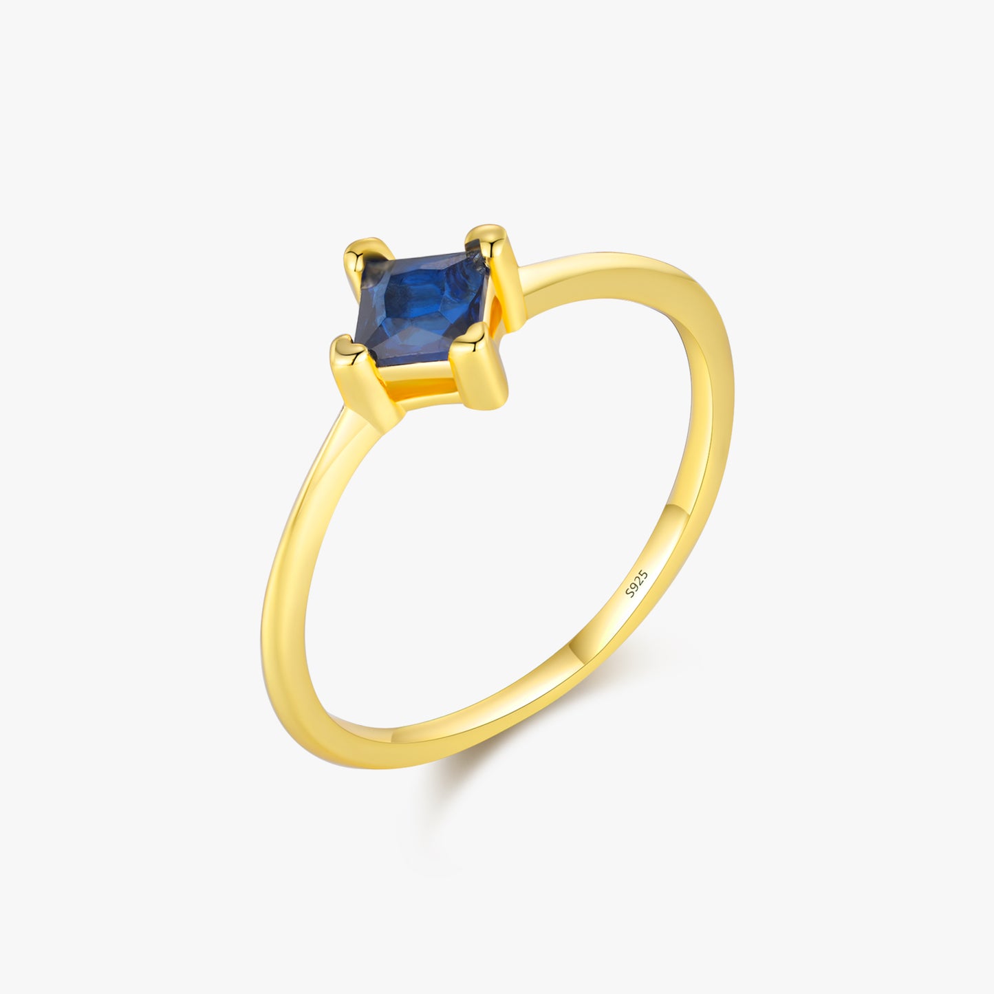 Anillo Lady - Plata 925 bañado en oro de 14k