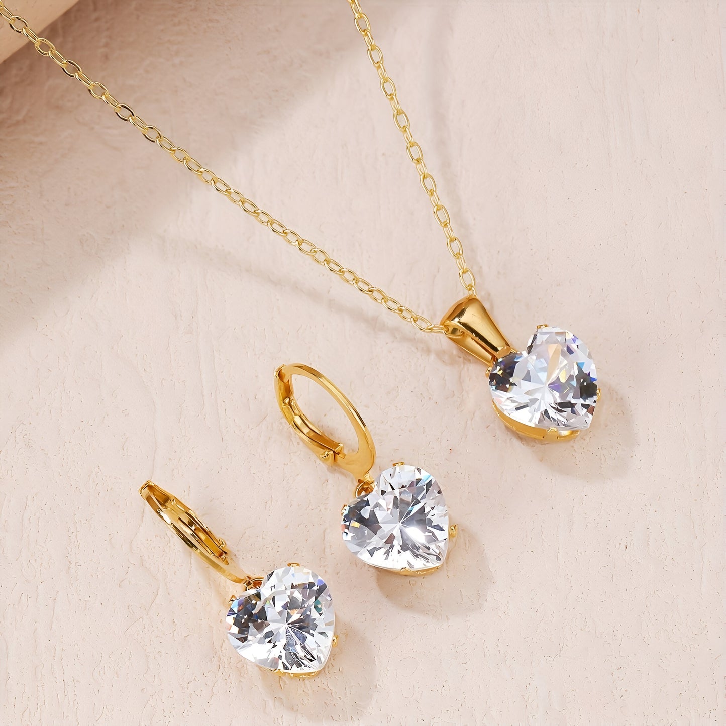 Combo Amorcito - Acero Inoxidable bañado en Oro de 18K