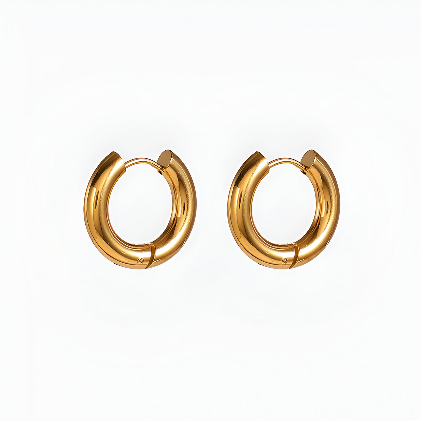Aros Dorados - Acero Inoxidable bañado en Oro de 18K
